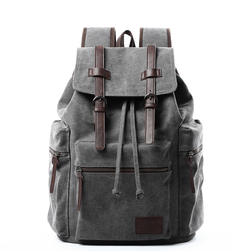 Canvas Backpack Casual - Sac à dos en toile rétro